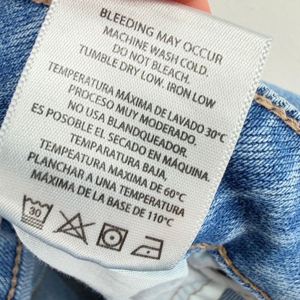 Hidden Jeans High Rise Flare Stretch Denim Size 27 Light Blue Good Condition - Picture 10 of 11